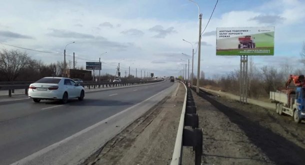 Южный подъезд к г. Ростов-на-Дону 8 км+715 м  слева по ходу километража, сторона A