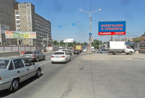Менжинского ул. 2 (через дорогу в конце дома по ходу движения) - ЗУ Ростсельмаш, А, сторона A(13)